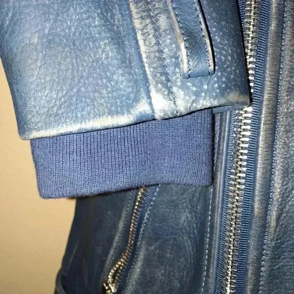 Marc By Marc Jacobs Distressed Leather Moto Jacket - Picture 10 of 14